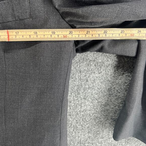 Brooks Brothers Blazer Mens 39R Gray Wool Button Front Shoulder Pads Sports Coat - Picture 7 of 12